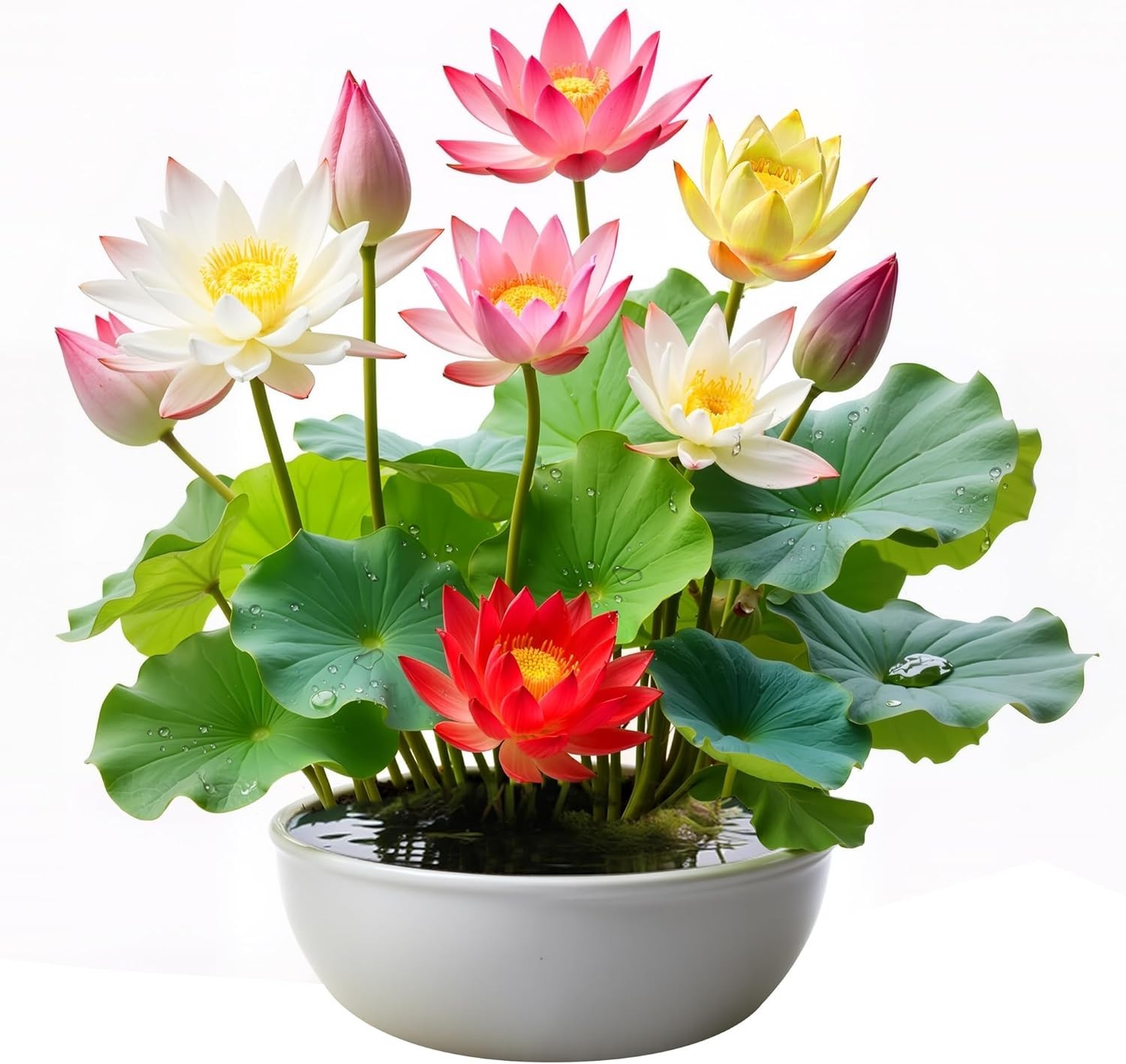 Vibrant Lotus Seeds – 35 Pcs for Stunning Ponds & Balconies – -Round Growth