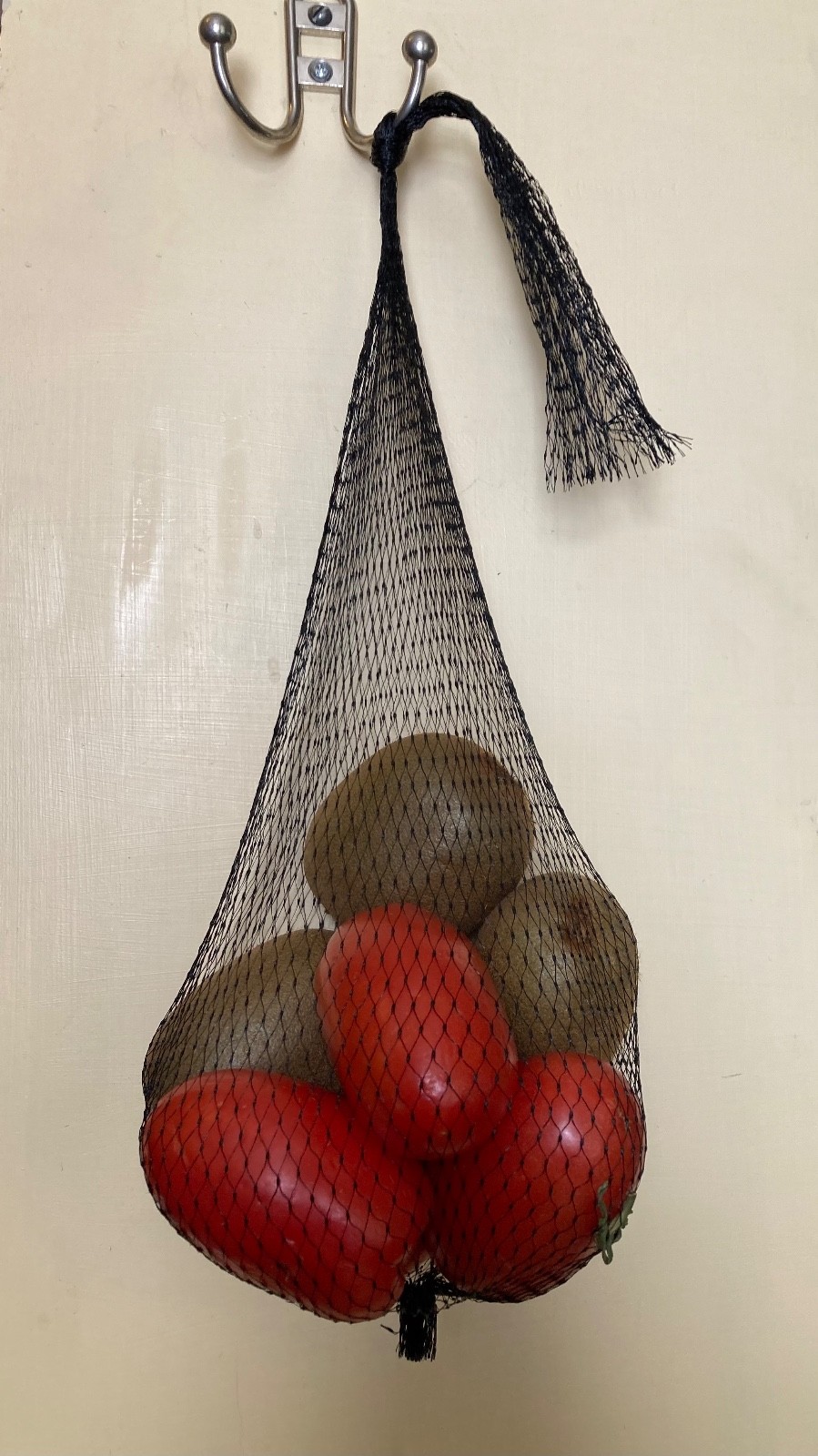7 New Black Polymesh Produce bags, 24” long