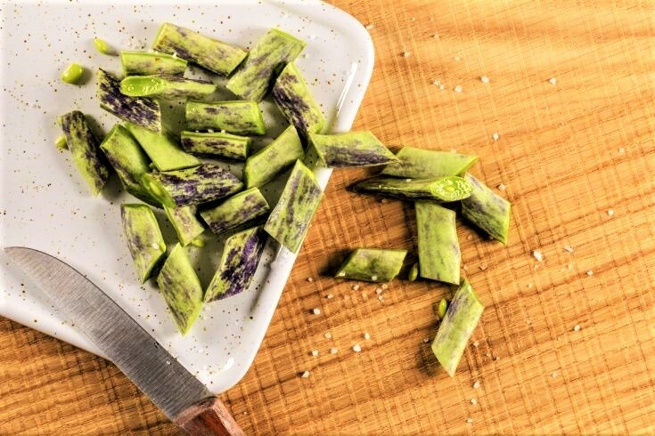 Rattlesnake Bean Seeds, Pole | Vining Purple Green Dragon Runner Beans Seed 2024
