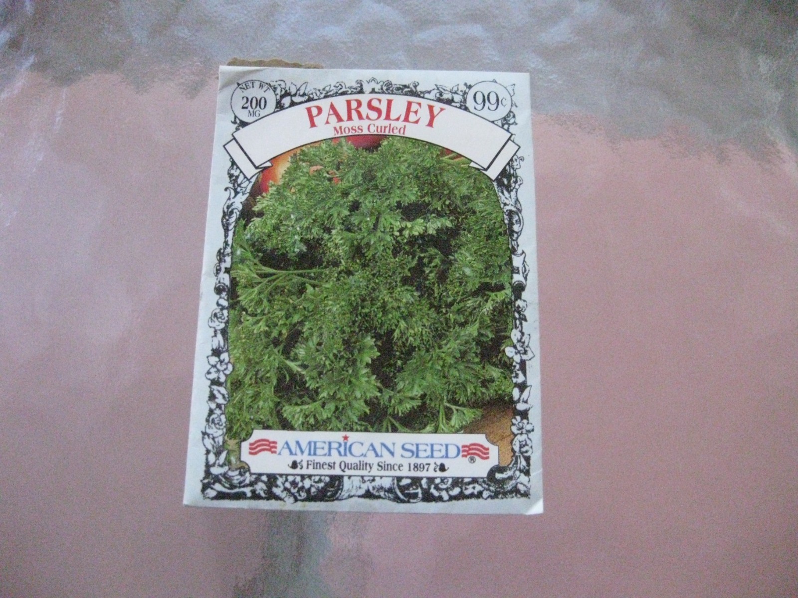 American Seed Parsley Moss Curled Seed packet