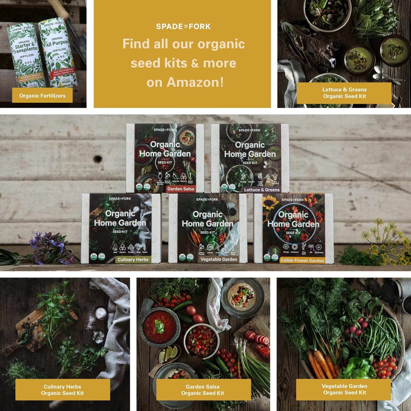 Organic Edible Flower Garden Kit – 23pc Indoor Garden with Soil, Pots, Plant …