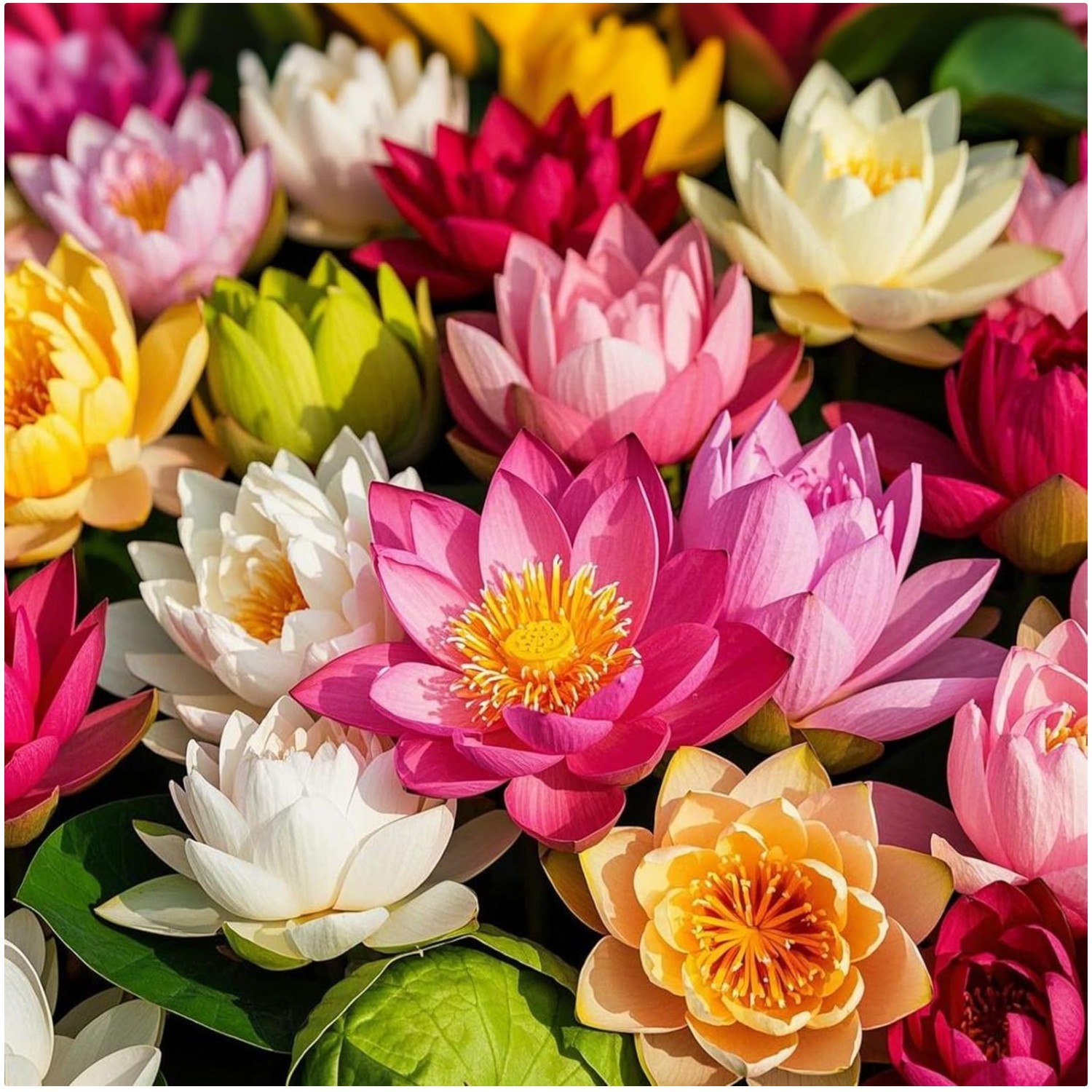 200pcs Lotus Seeds – 10 Unique Varieties