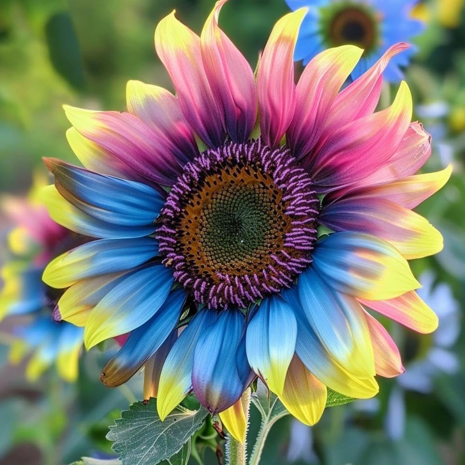 480+ Rare Sunflower Seeds – Red, Purple, Blue, Black-Centered, Charcoal, Teddy B