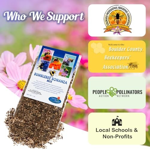 Bumblebee Bonanza Wildflower Seeds – 1oz, Open-Pollinated Wildflower Seed