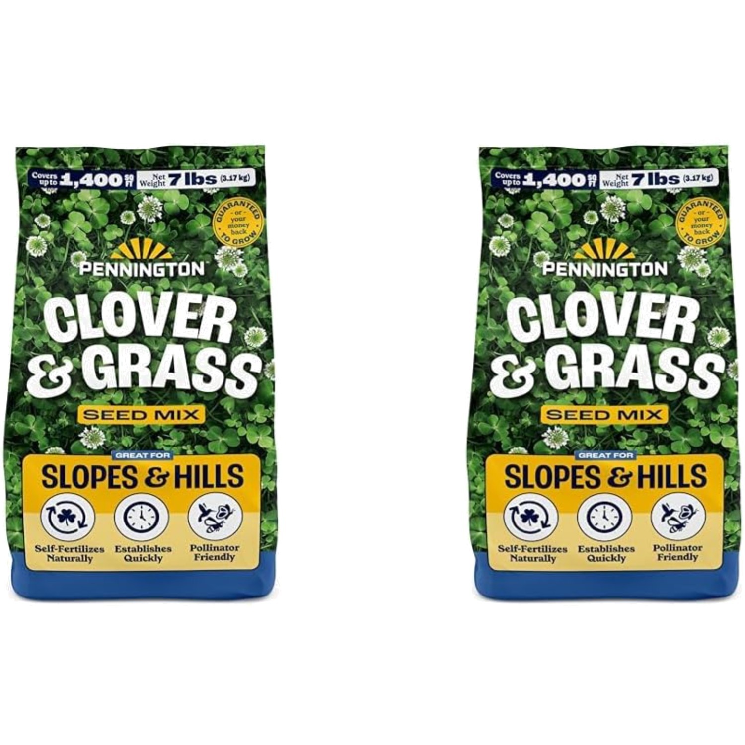Durana Clover and Grass Mix 2-Pack – Pollinator-Friendly Low Water Lawn Solution