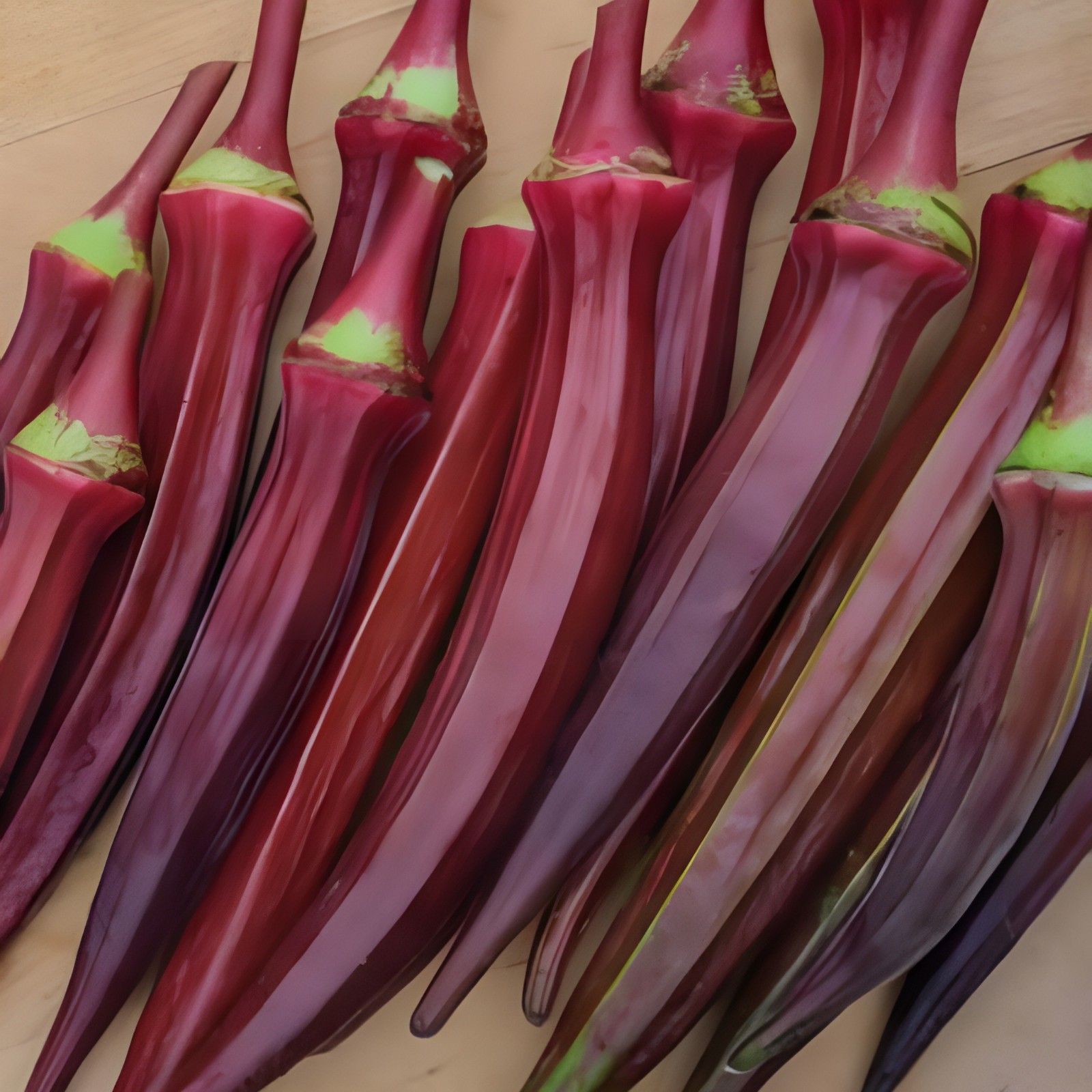 60 Heirloom Red Burgundy Okra Seeds – Tender Pods, Easy Harvest, Easy To Grow!