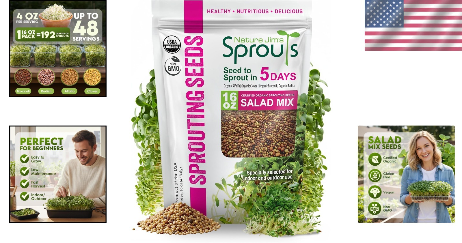 Grow Nutrient-Rich Organic Microgreens at Home – Broccoli, Alfalfa, and More