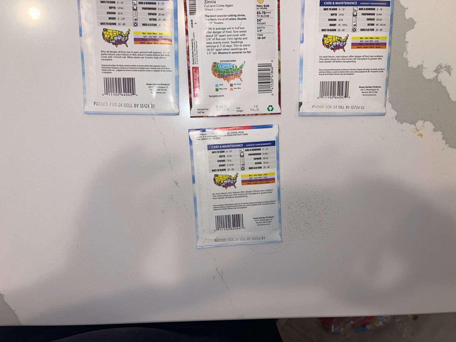 10 PACK BUNDLE LOT ZINNIA SEEDS