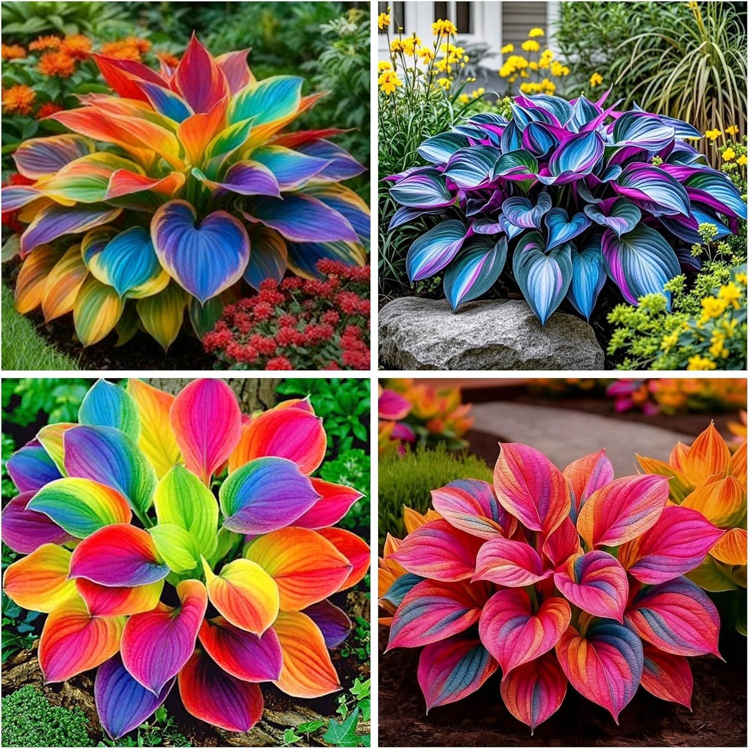 220+ Mixed Color Hosta Seeds for Planting – Hostas Seeds Rare Perennial, Flower