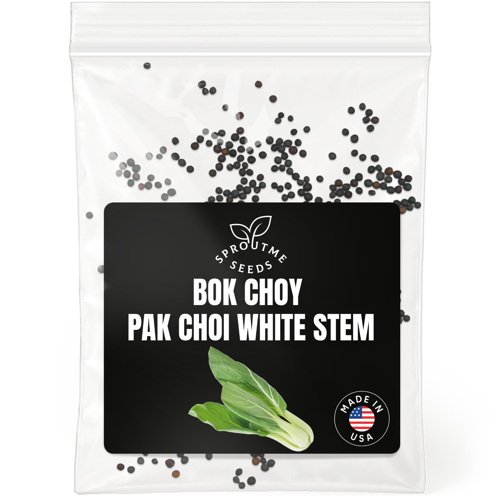 White Stem Bok Choy Seeds 300+, Heirloom Non-GMO, Pak Choi Greens