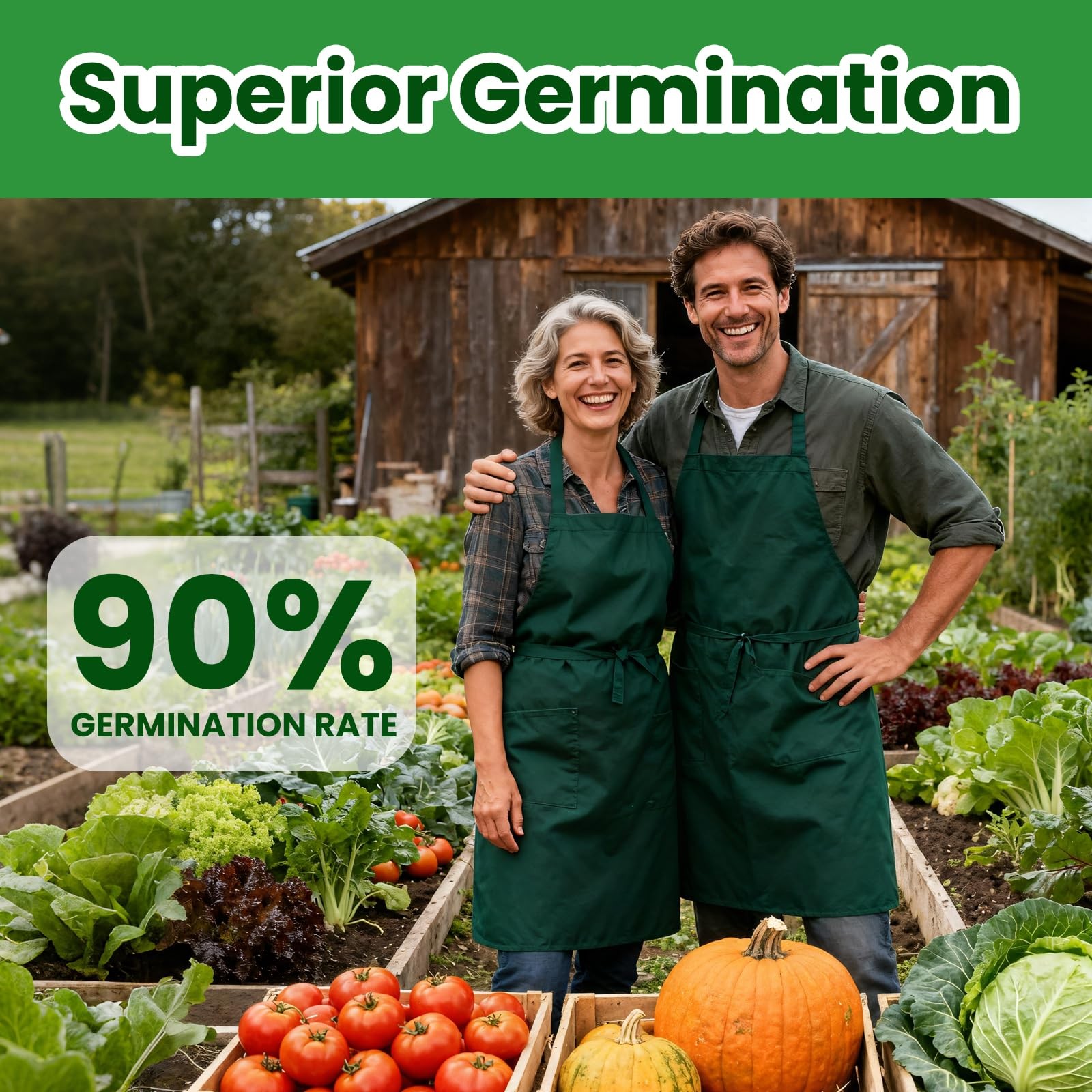 55 Vegetable Seeds Variety Pack – 39,000+ Heirloom Seeds for Planting Vegetab…