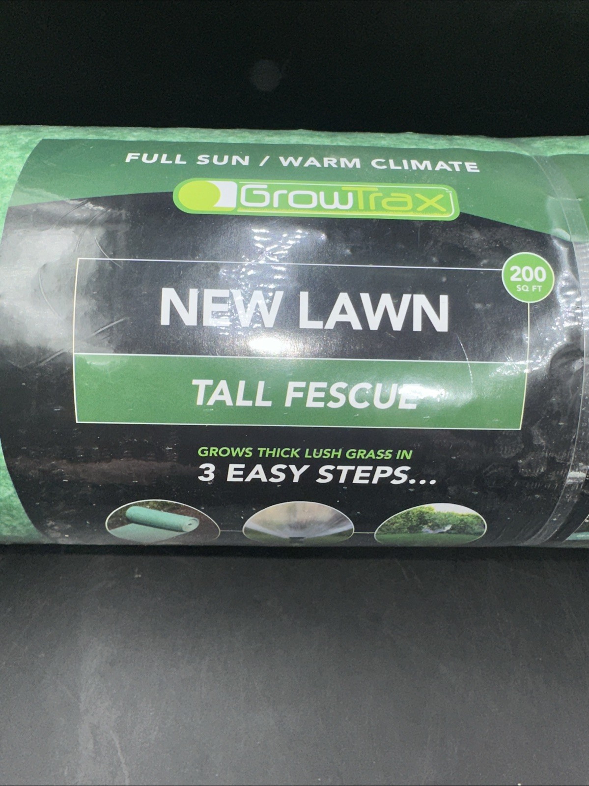 200 Sq Ft Biodegradable Tall Fescue Green Grass Seed Mix and Fertilizer Mat for