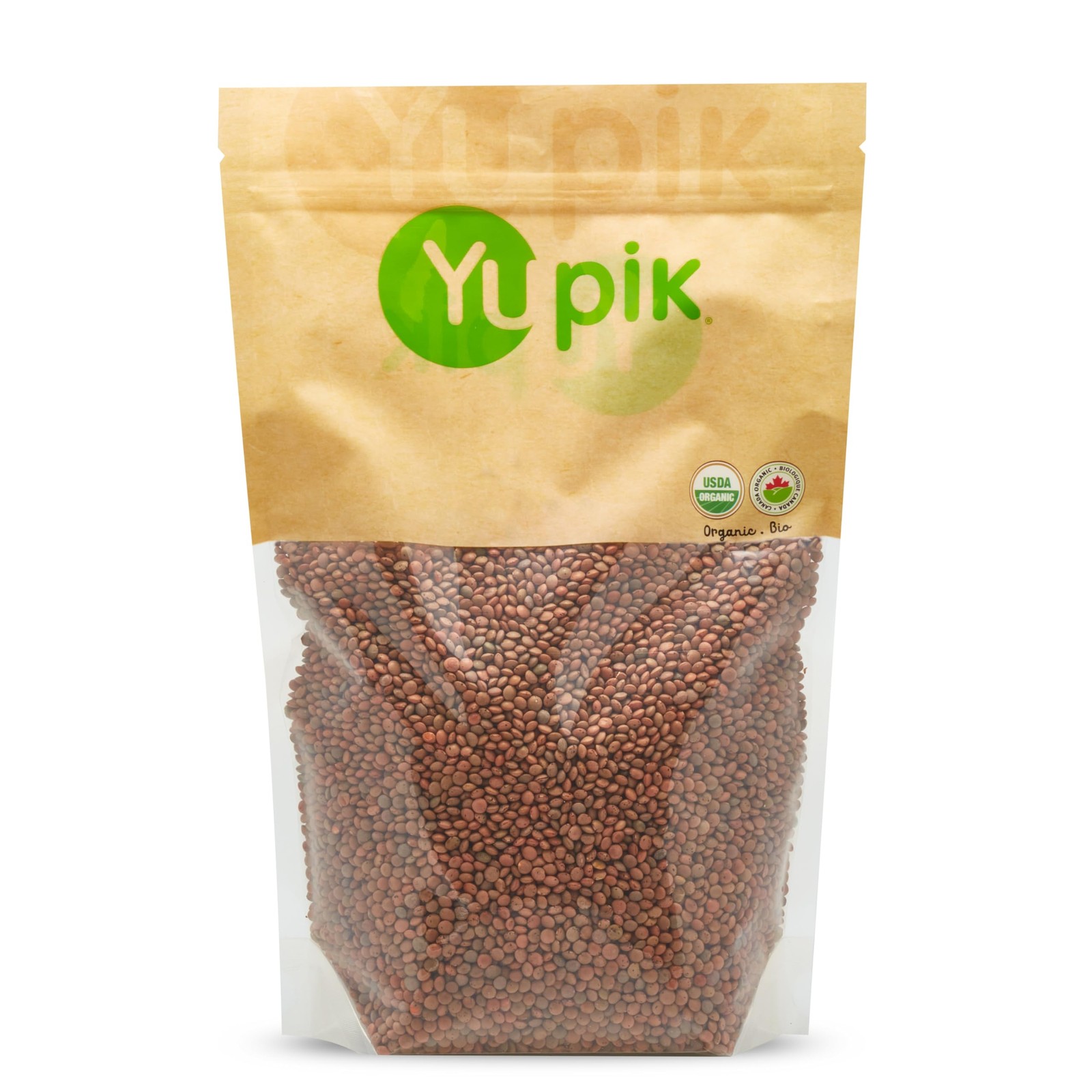 Yupik Organic Brown Lentils, 2.2 lb 35.2 oz, Pack of 6, NonGMO, Vegan, Gluten…