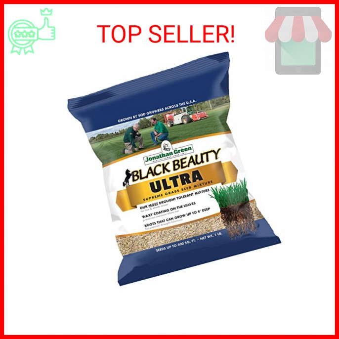 Jonathan Green (10320) Black Beauty Ultra Grass Seed – Cool Season Lawn Seed (1
