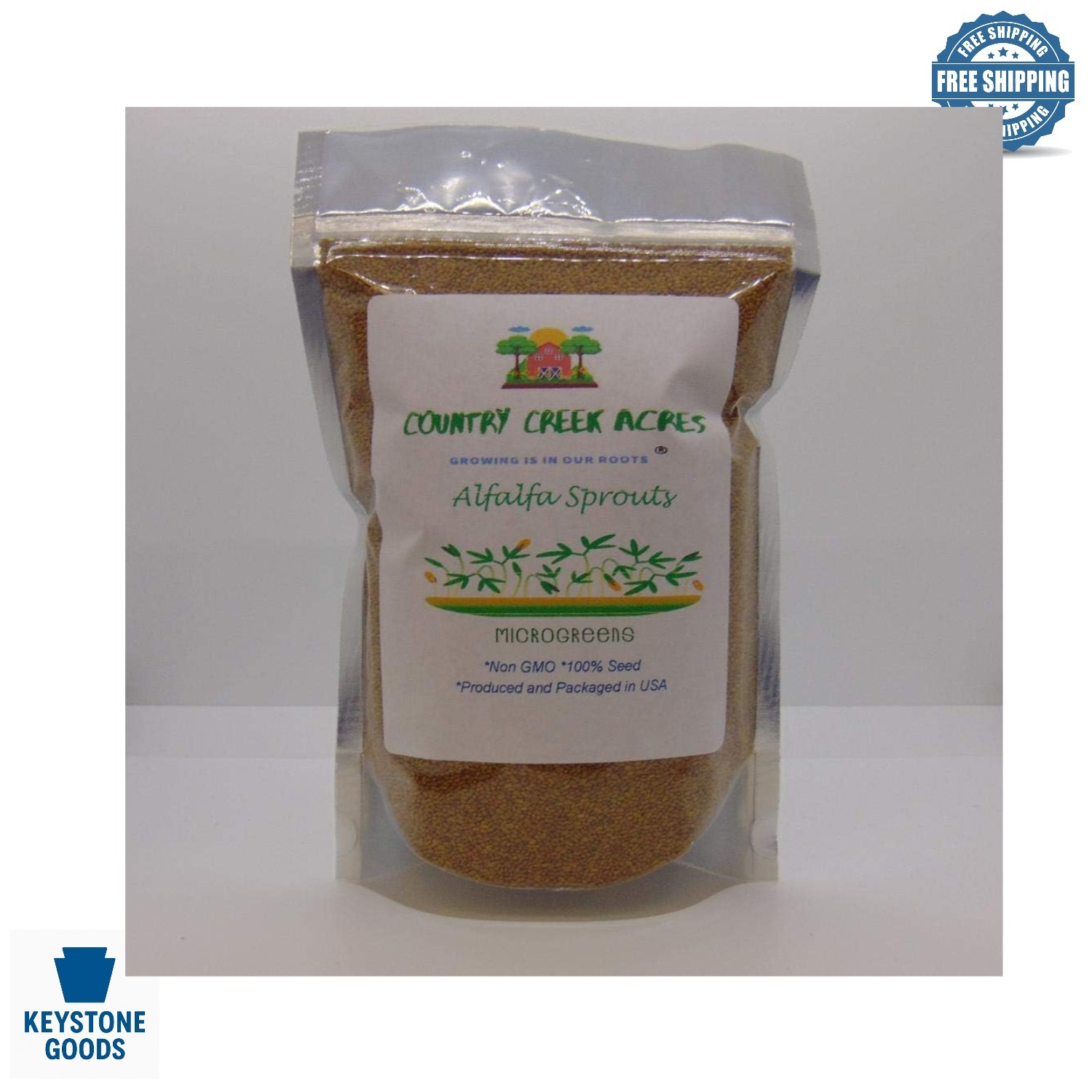 Alfalfa Sprouting Seeds – Non-GMO, High Germination, 2 Oz