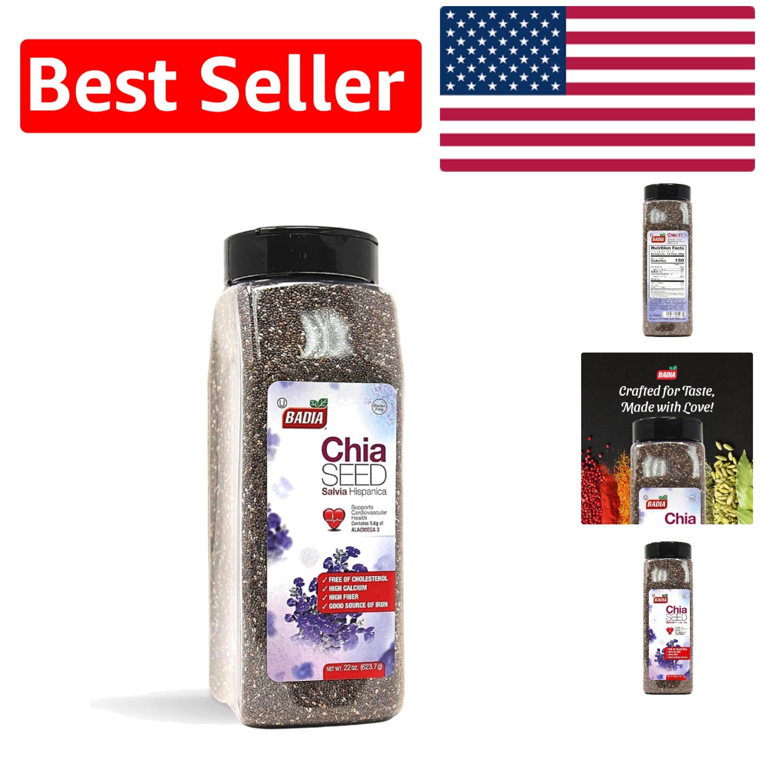 Versatile 22 Ounce Chia Seeds – Fiber, Protein & Energy for Healthier Meals