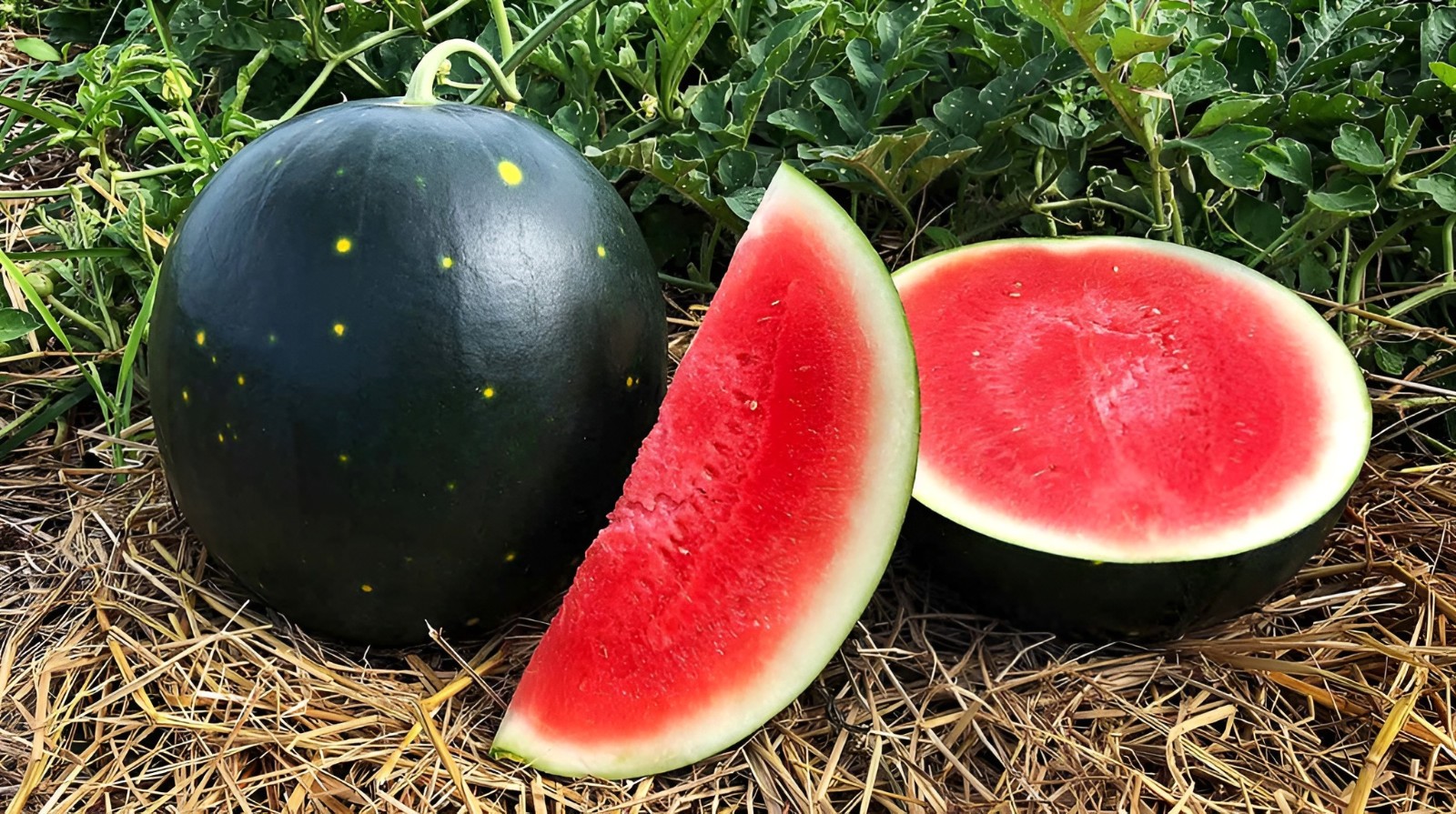 30 Heirloom Moon&Stars Red Watermelon Seeds – HUGE Up To 30lb Super Sweet Melon