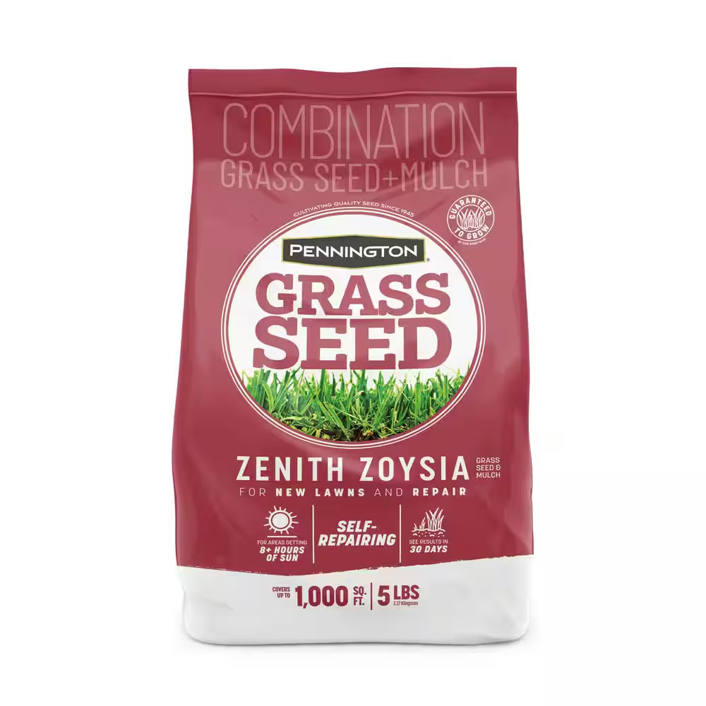 Zenith Zoysia 5 lb. 1,000 sq. ft. Grass Seed and Mulch