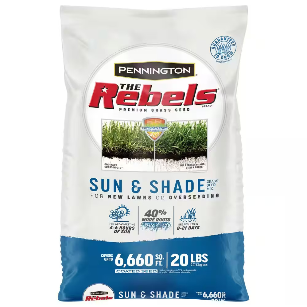 Rebels 20 Lbs. 6660 Sq. Ft. Sun and Shade Grass Seed Blend
