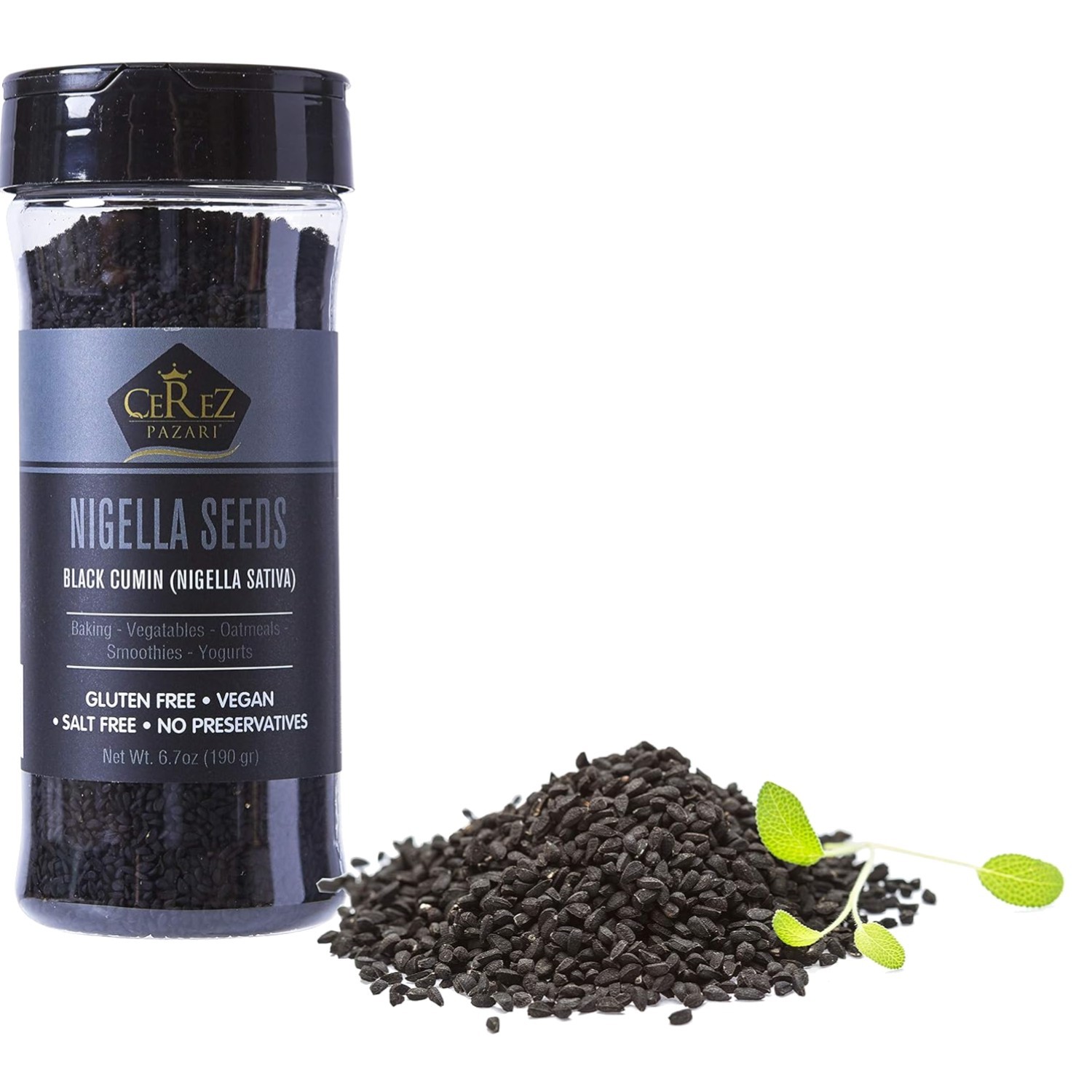 Nigella Seeds 7 oz, Black Cumin Seeds, Natural Nigella Sativa