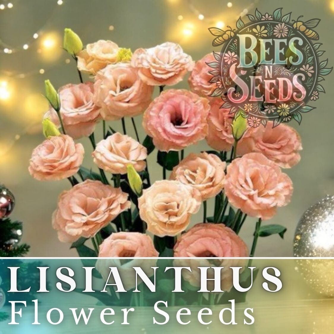 Coral Momento Lisianthus Seeds – 125-5000 Seeds Flower Seed Non Gmo Heirloom