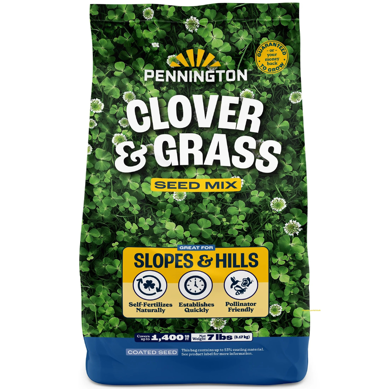 NEW Smart Seed Clover & Grass Seed Mix 7 lb Sun to Shade Drought Tolerant