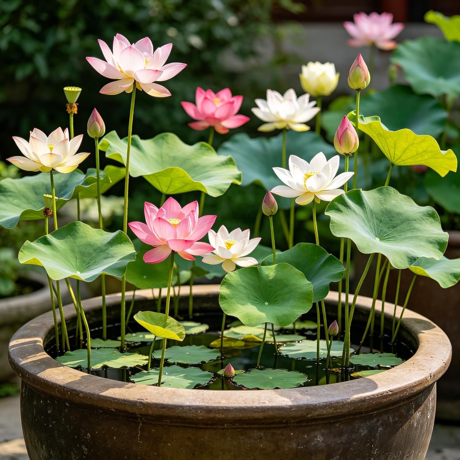 CarpetC 160+ Mixed Bowl Lotus Seeds for Planting, Nelumbo nucifera Aquatic Plant