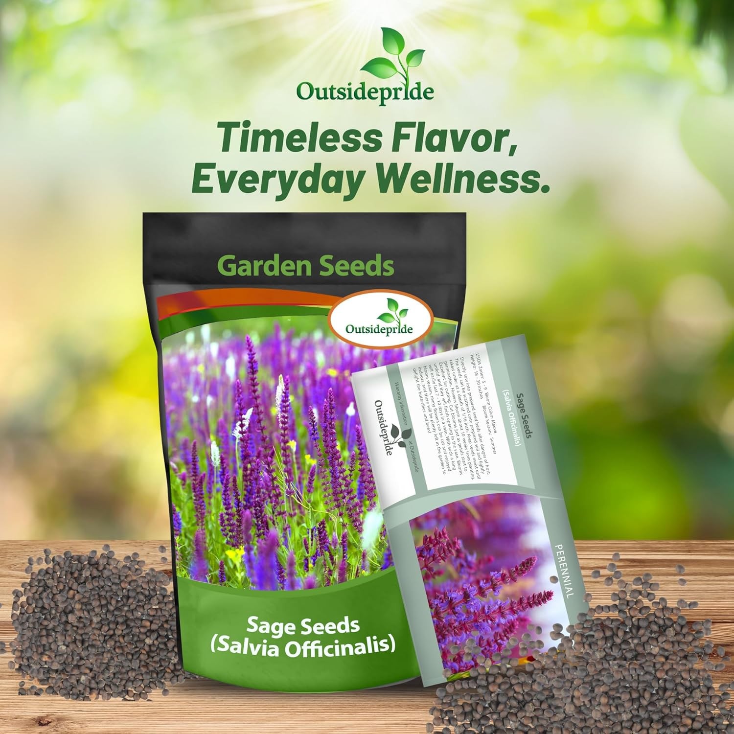 1000 Seeds Salvia Officinalis Sage Drought Tolerant Xeriscaping Herb Plant Seeds