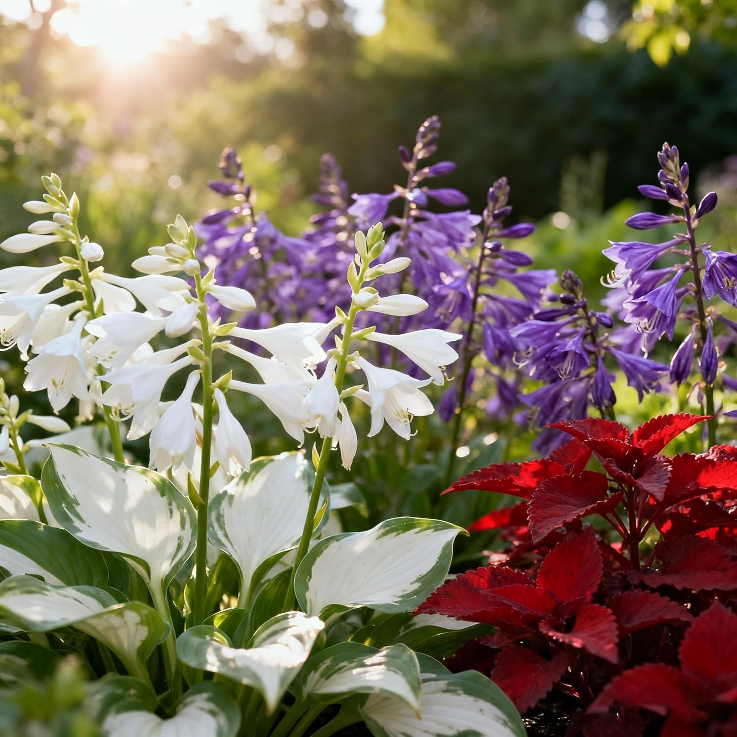 Hosta Seeds for Planting, 100 Heart-Shaped Hosta Rare Roots, Low Maintenance Hos