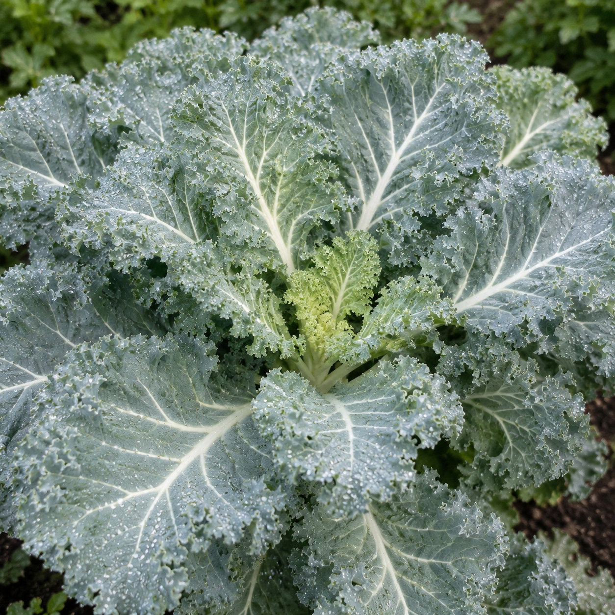 500+ White Russian Kale Seeds – 100% Heirloom – Non-GMO – Open Pollinating
