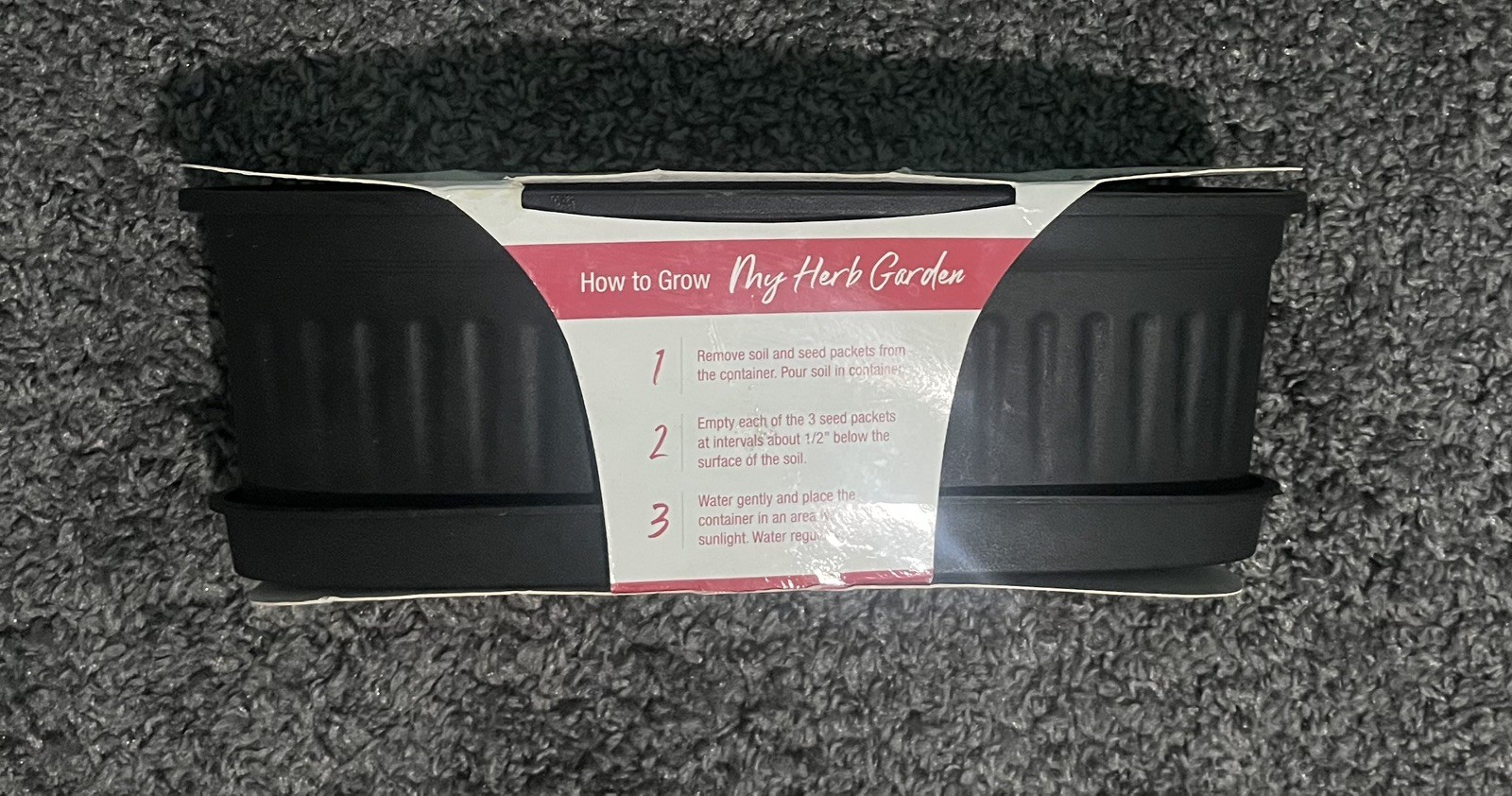 My Herb Garden Basil, Chives, Parsley Seed Planter Kit Kitchen Window Garden