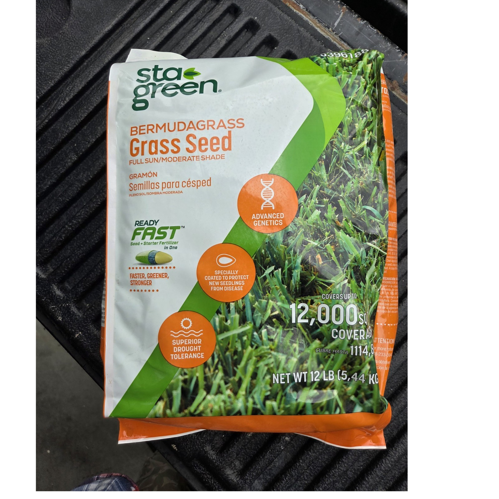 Sta-Green Bermudagrass Grass Seed 12 lb 12,000 sq ft Superior Drought Tolerance