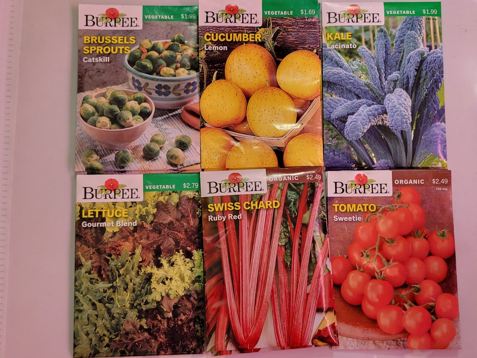 Burpee Vegetable Seeds Assortment 1 (2021) New Inventory Guaranteed to Sprout