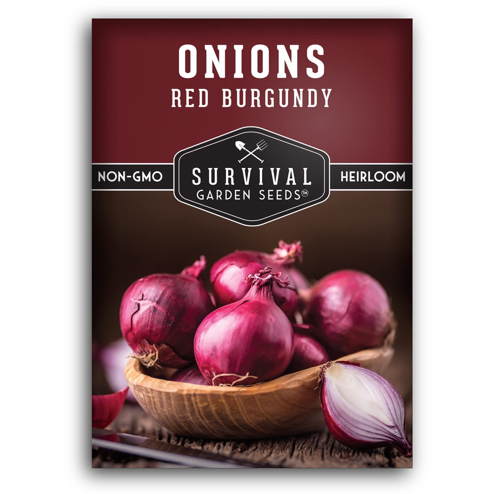 Red Burgundy Onion Seeds for Planting – Sweet Mild Short Day Red Onions with …