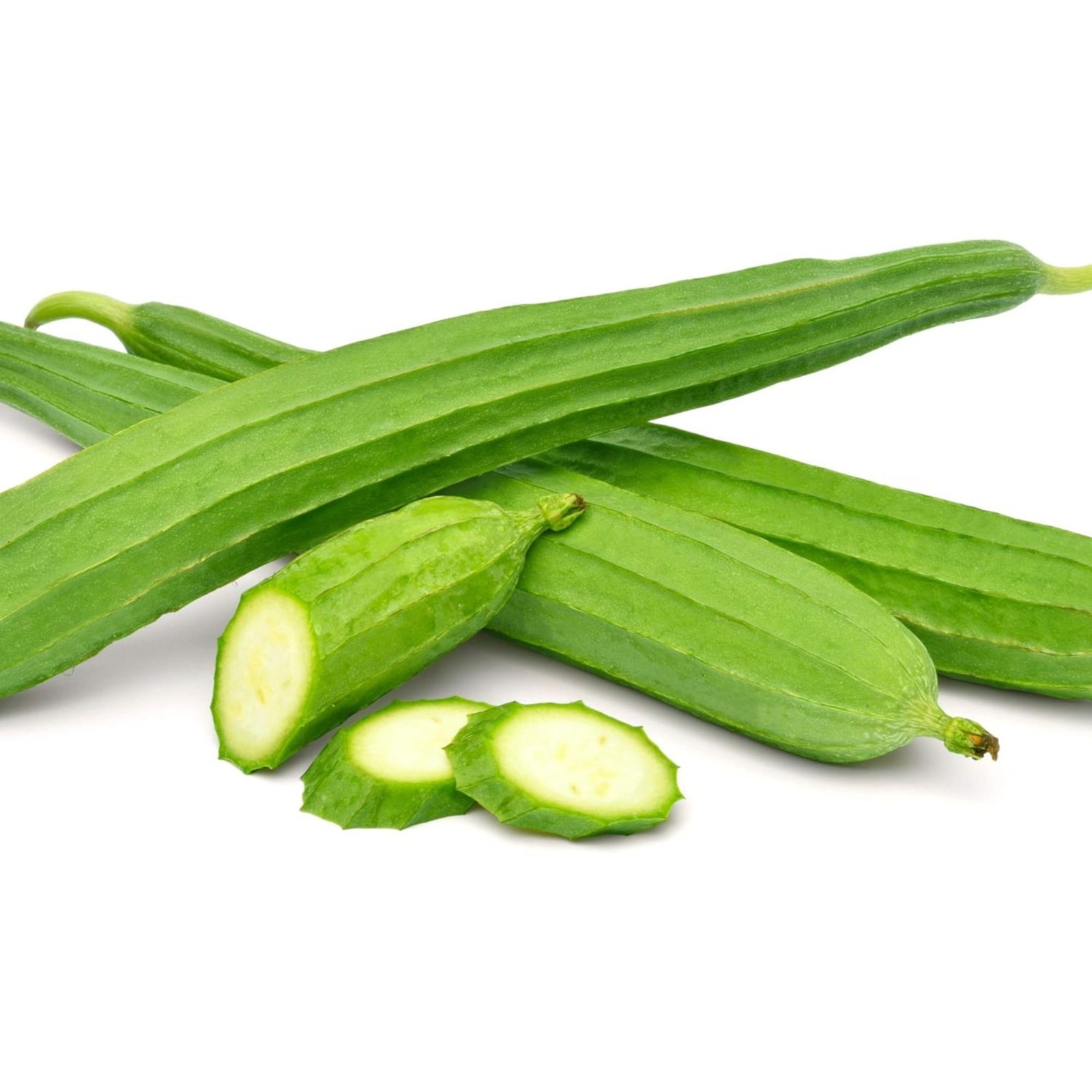 20 Ridged Sponge Gourd Seeds – Edible Vegetable & Natural Bath Loofah Vine