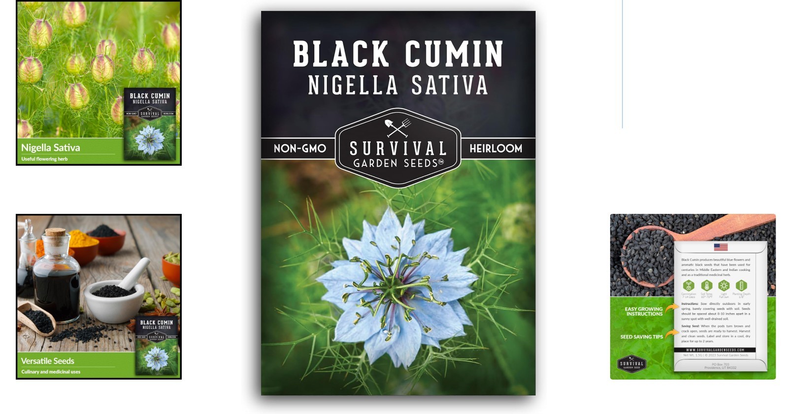 Nigella Sativa Seeds – High Germination Black Cumin for Sustainable Herb Gardens