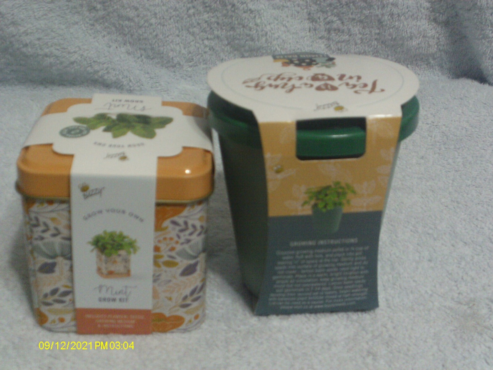 Mint Grow Kit & Lemon Balm Grow Kit By Buzzy