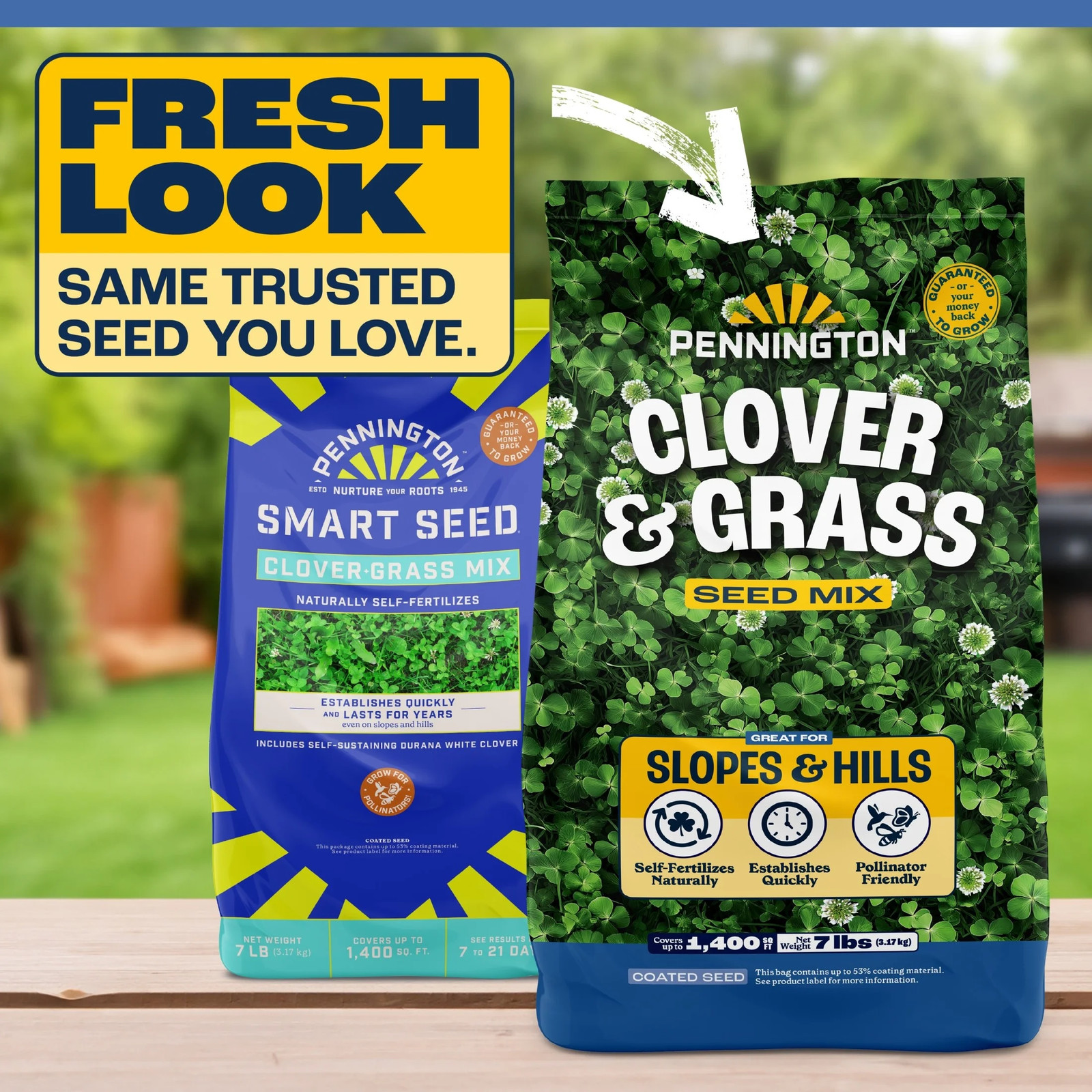 NEW Smart Seed Clover & Grass Seed Mix 7 lb Sun to Shade Drought Tolerant