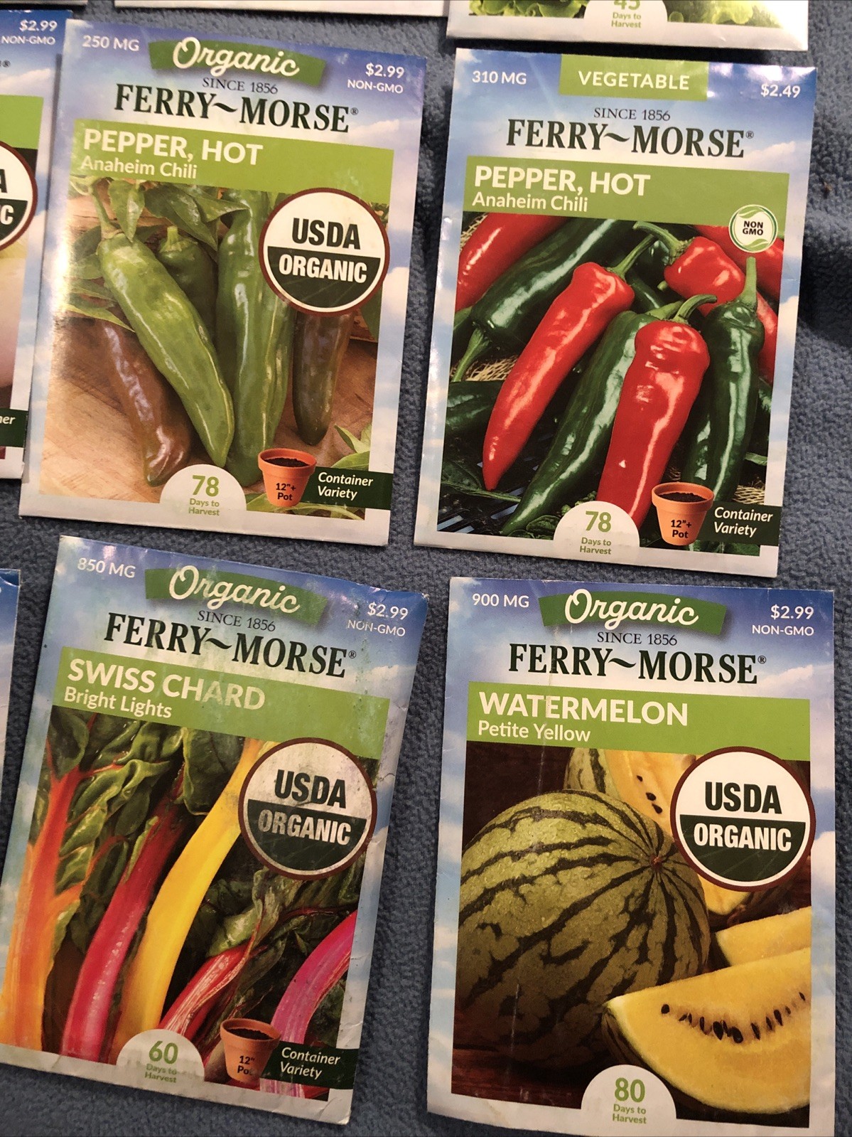 17 ￼packs FERRY-MORSE brand Vegetable garden￼ Seeds, over $47 retail value