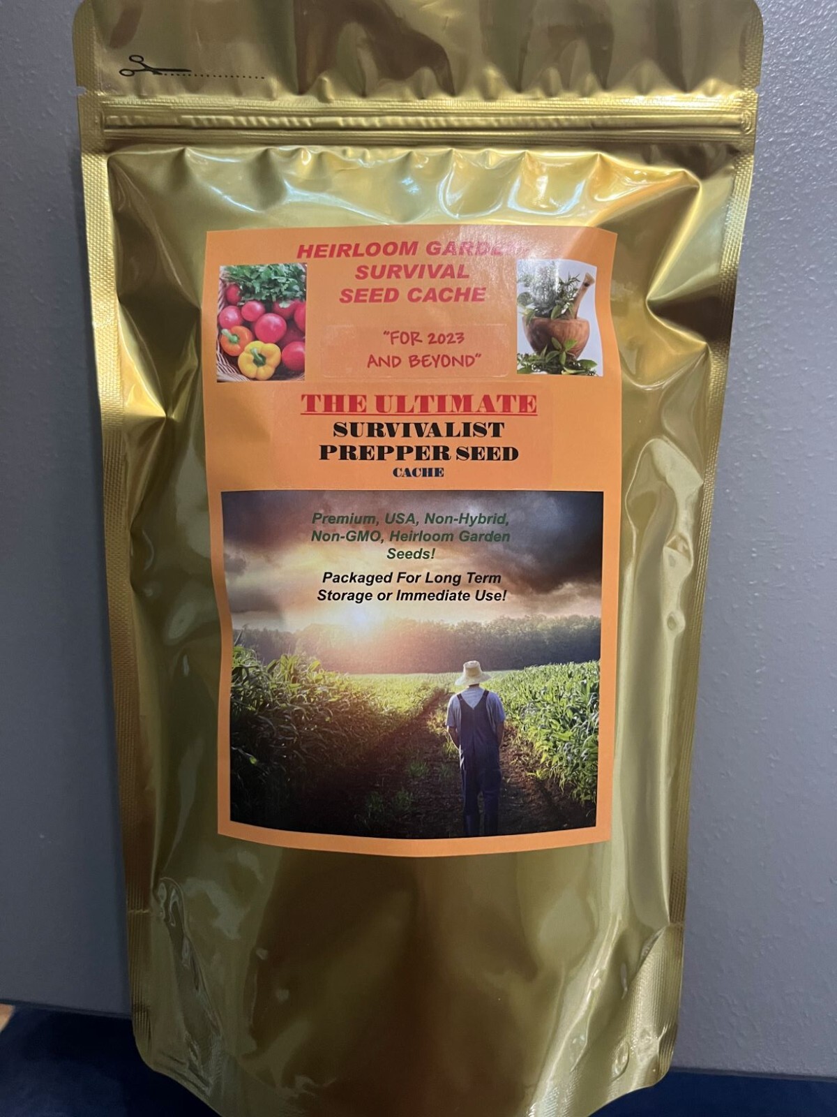 PREPPERS, SURVIVALIST SEED CACHE 167 Varieties! 4LBS SPROUTS + $50 HERB PACK