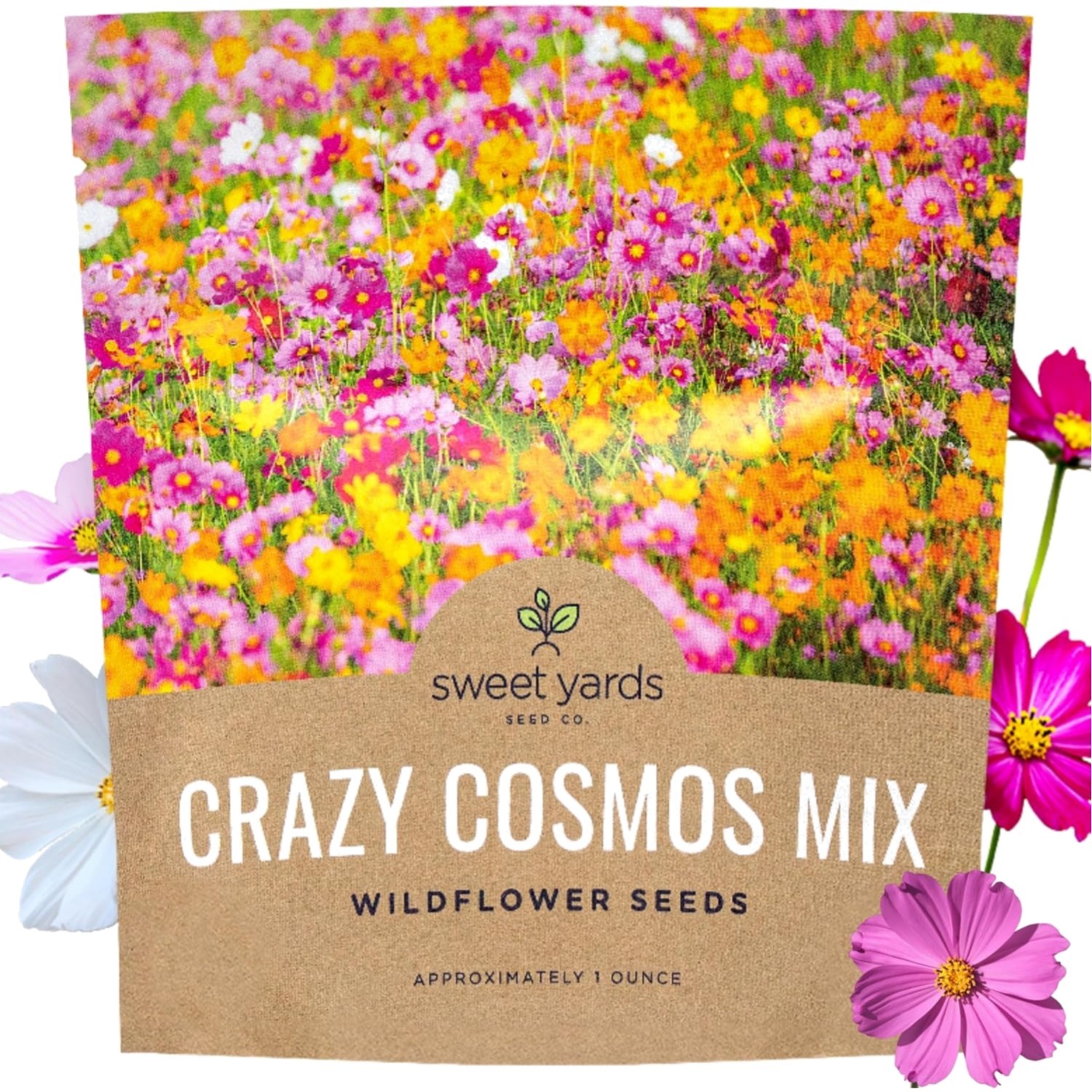 Gardening Must-Have: Cosmos Seeds Wildflower Mixture – 5,000 Varied Colors