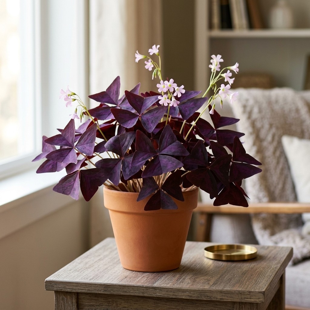 30 Pcs Purple Shamrock Oxalis Seeds Ornamental Foliage Seeds for Balcony Potting