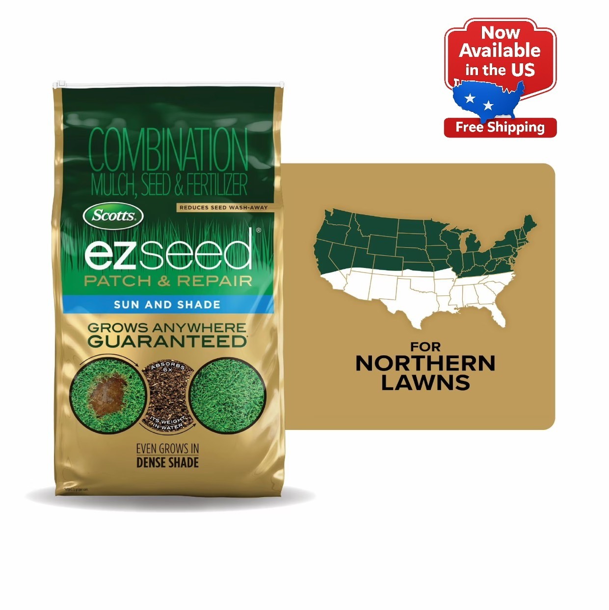 Scotts EZ Seed Patch & Repair Sun and Shade 10 lb