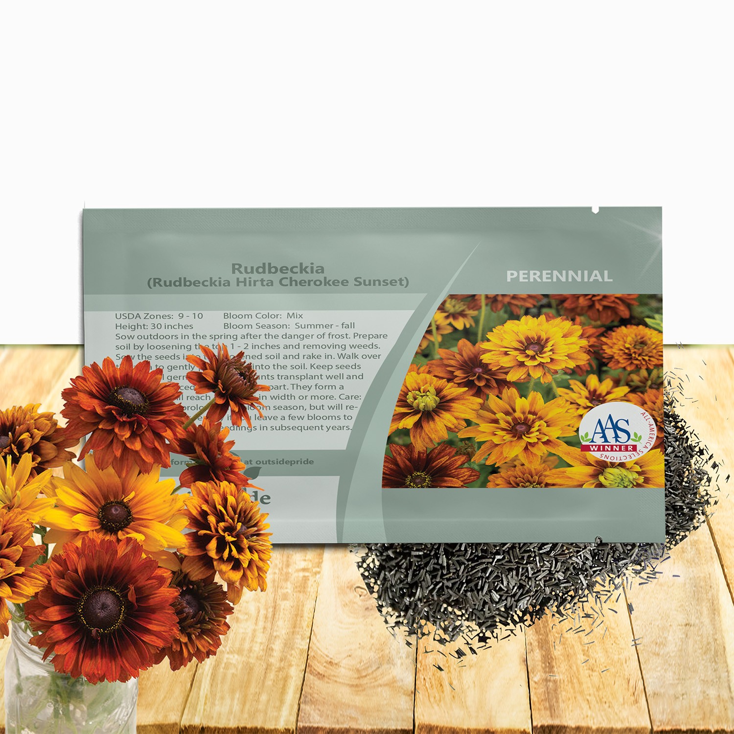 200 Seeds Rudbeckia Hirta Cherokee Sunset AAS Winner Flower Seeds