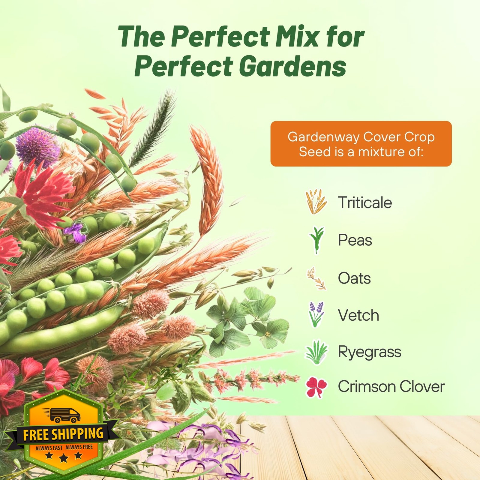 Outsidepride 5 lb. Garden Cover Crop Seeds