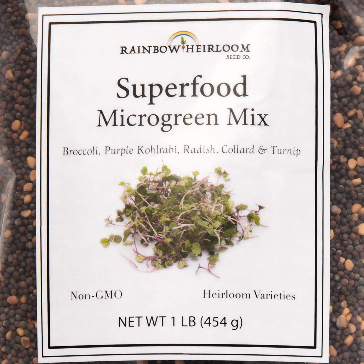 Superfood Microgreen Seeds Mix | for Microgreens Growing Trays | 1 LB | Heirloom