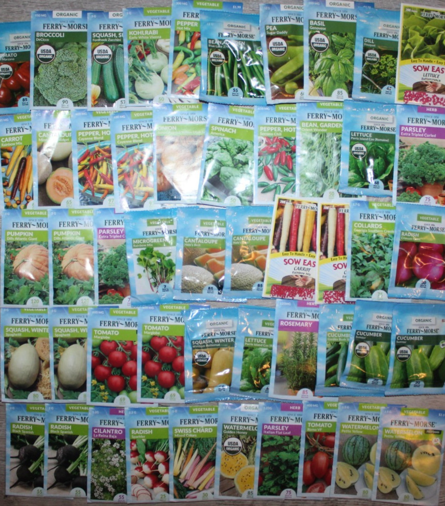 100 pack Garden Seeds Bundle – 12/25 $250-$300+ GRAB BAG MYSTERY BAG *READ* 11