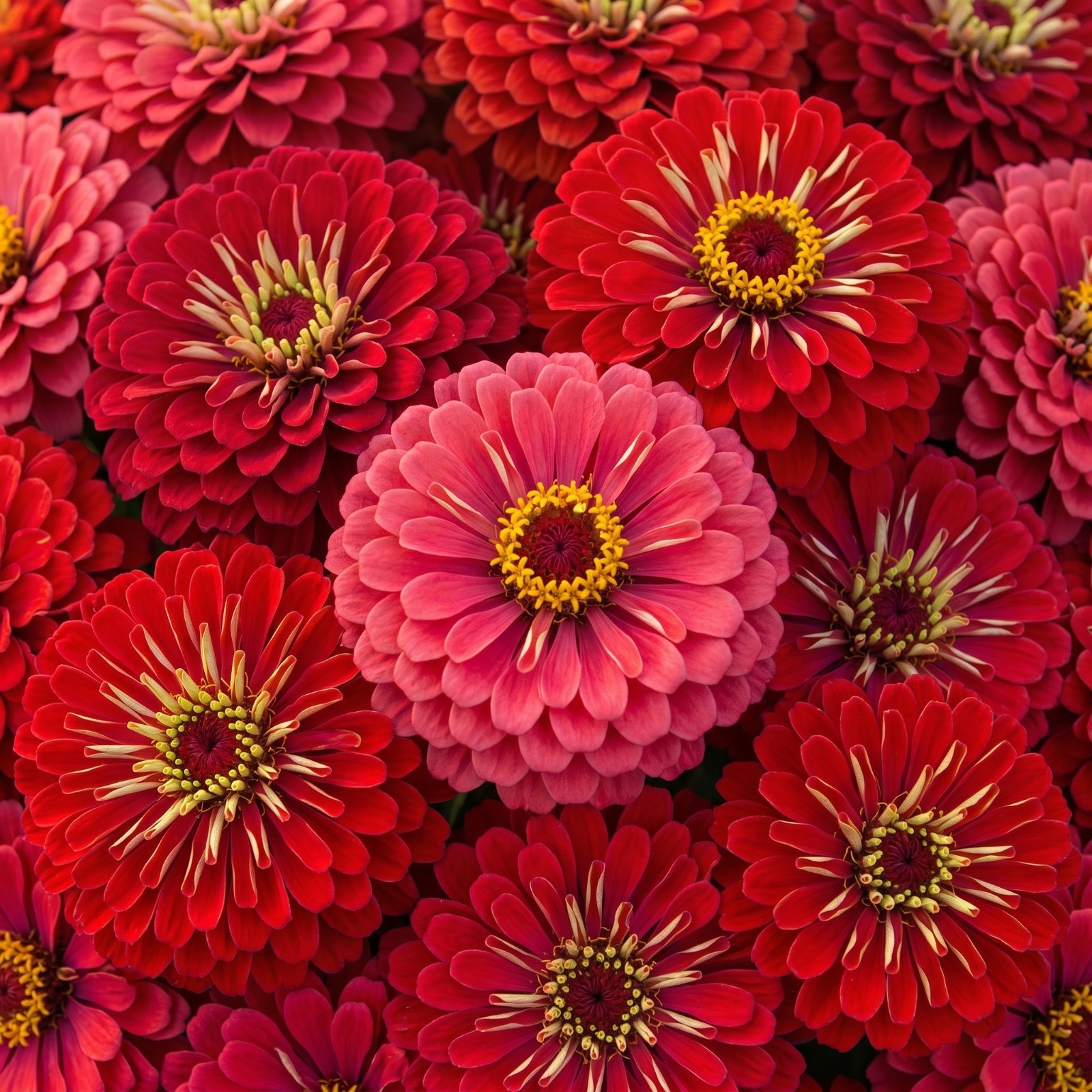Zinnia GIGANTICA CORAL Tall Huge Double Blooms Cut Flowers Bouquets 50 Seeds