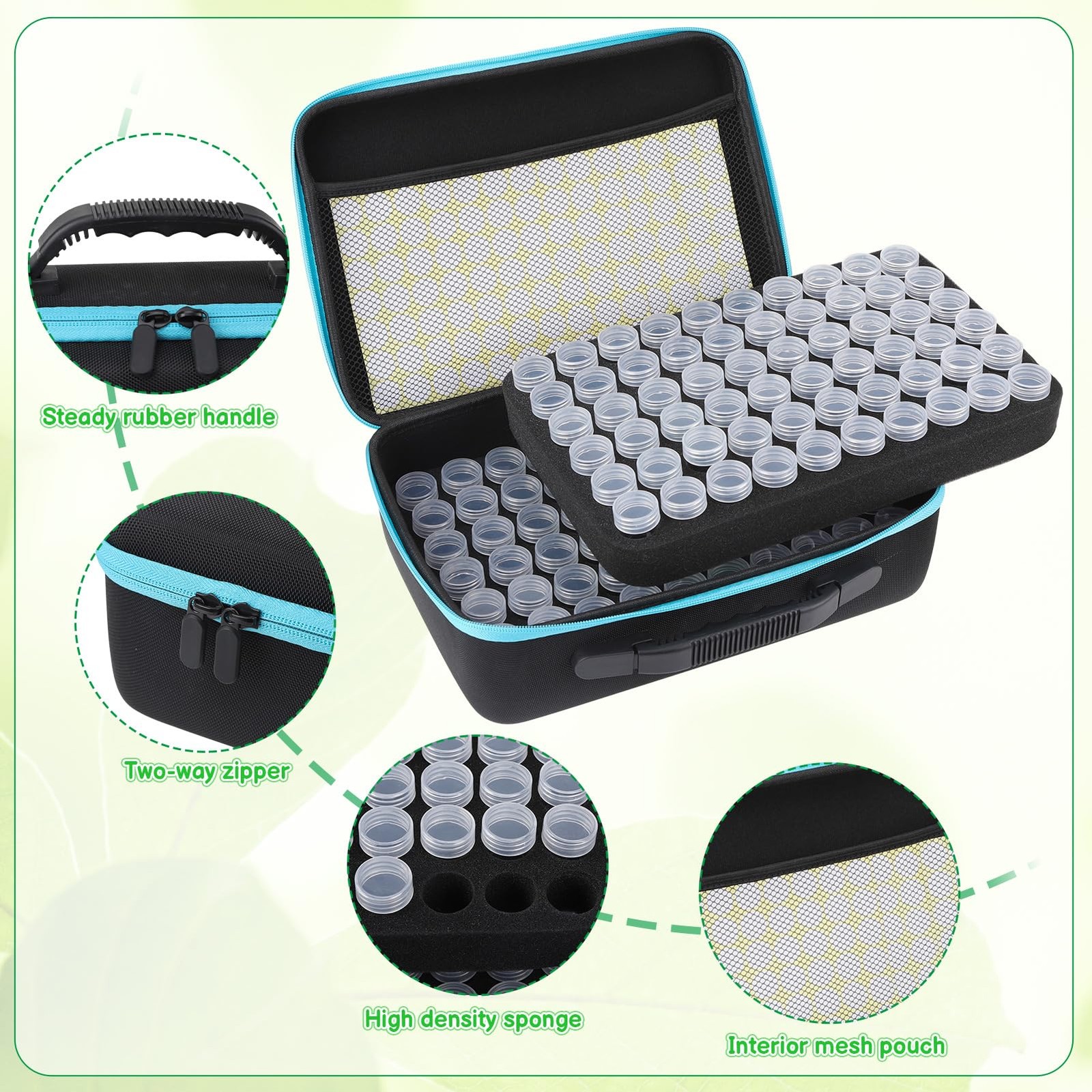 XLSXEXCL120 Slots Seed Storage Organizer Box Plastic Containers Label Stickers