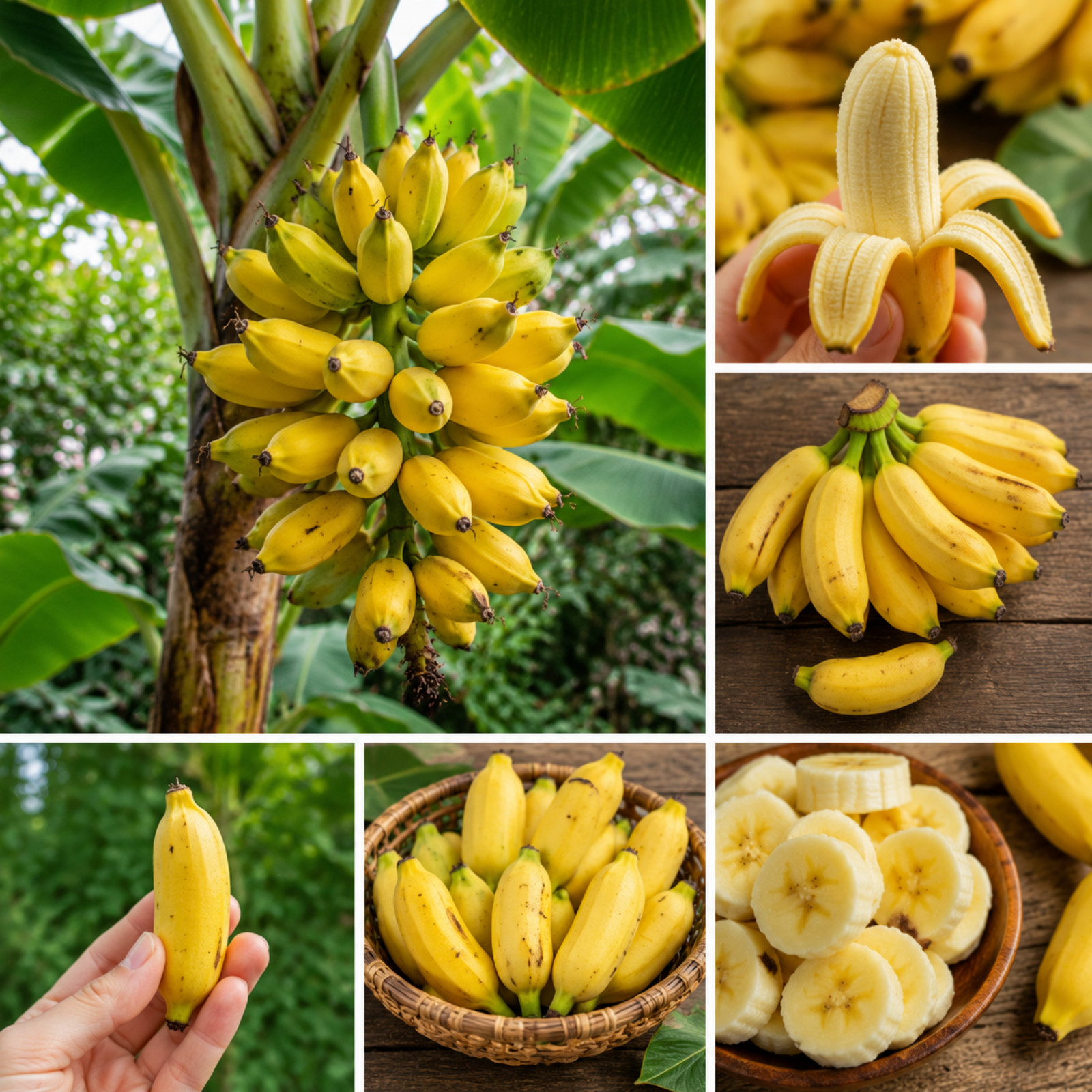 Truly Tiny Banana Live Plant 4-6 Inches Tall Rooted Dwarf Edible